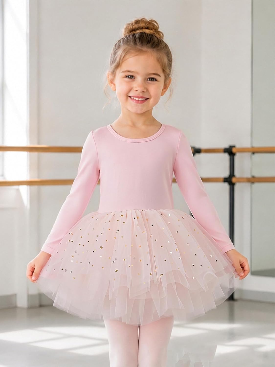 Tutu.kk Toddler Ballet Tutu Leotards for Girls Tulle Ballerina Dance Outfit