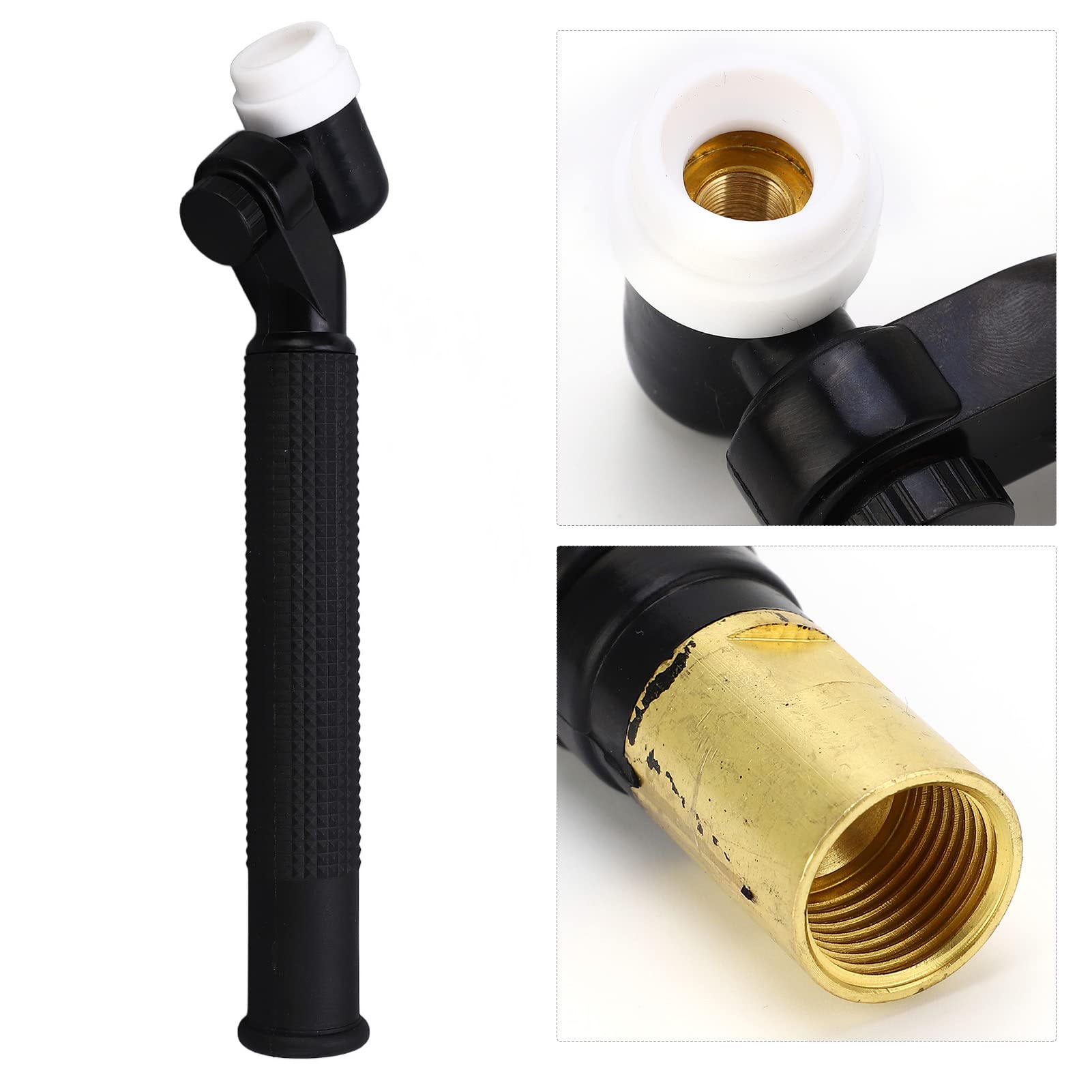 NR 26 TIG Welding Torch Head – 360° Rotating Swivel Neck, Air Cooled, Brass & Phenolic, Industrial Grade