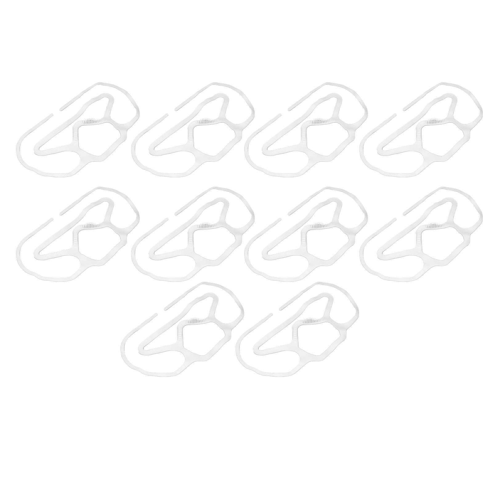 Marco de Soporte para Máscara, Soporte de Máscara de Silicona con Diseño 3D de 10 Piezas para Ciclismo (WHITE)