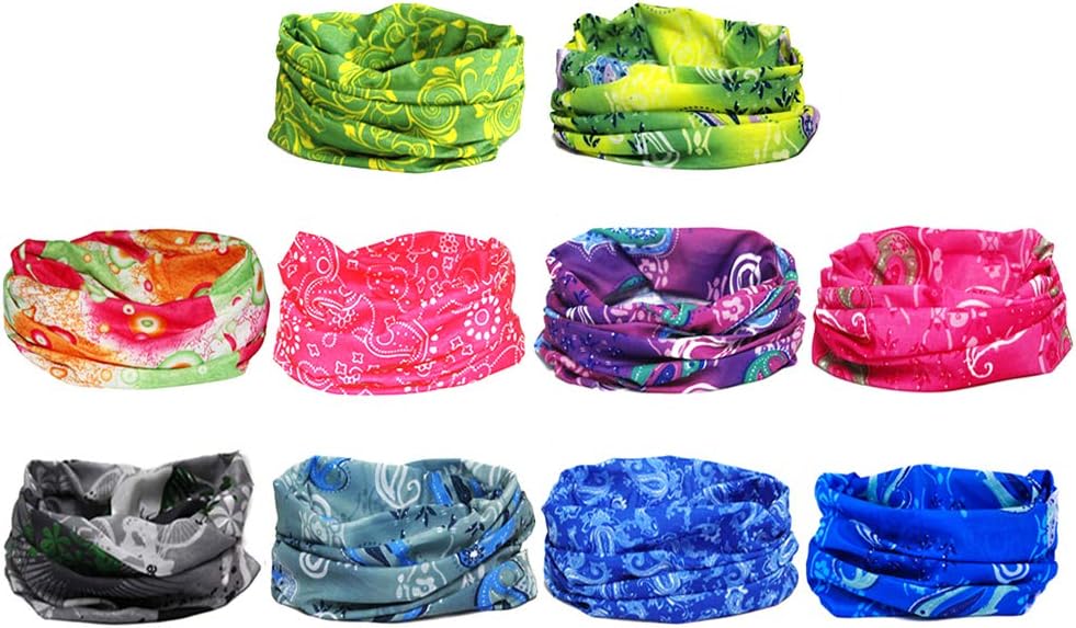Ussuperstar Outdoor Wide Wicking Headband Seamless Headwear Bandana Scarf 6-10