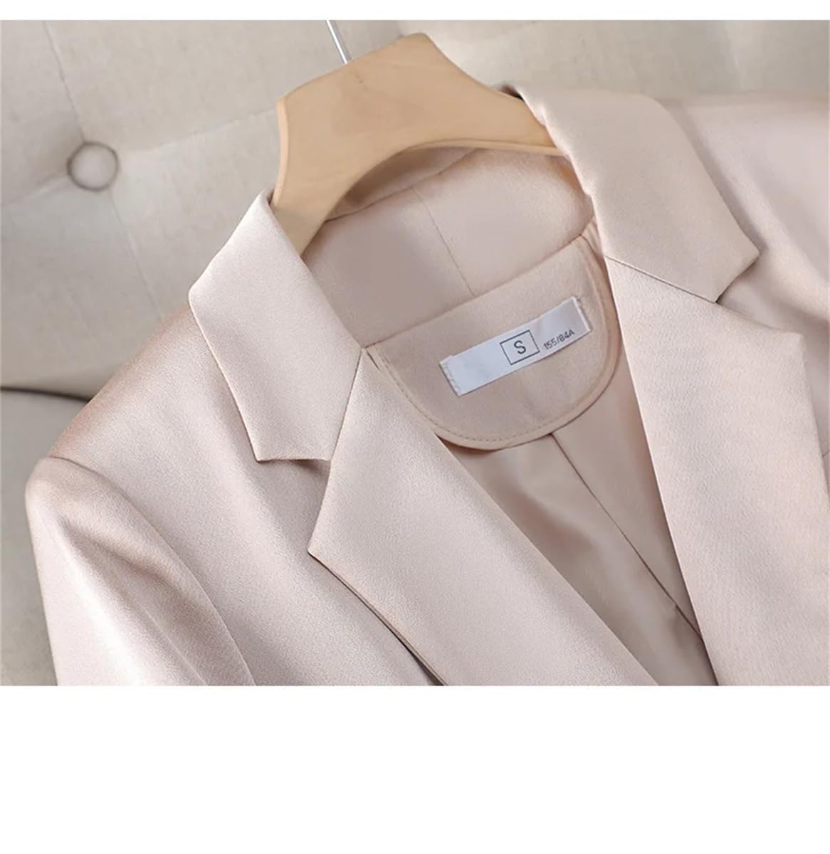 Giacca Da Abito Rossa Da Donna Slim Da Ufficio Sottile Bottone Singolo Casual Alto Elastico
