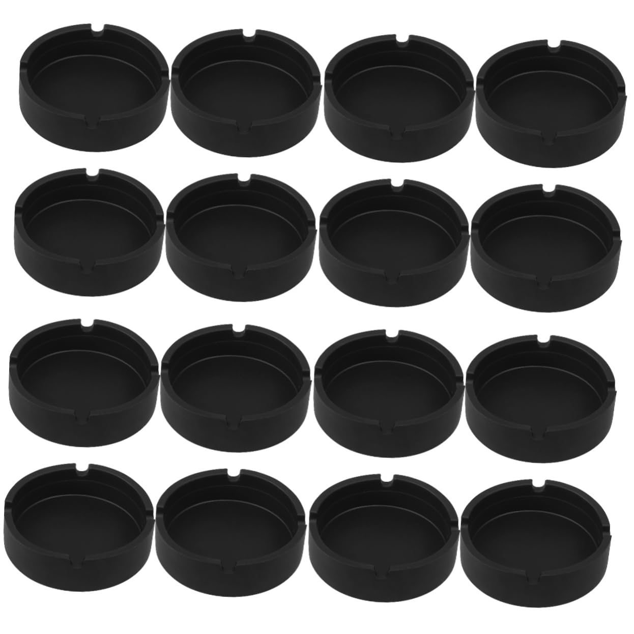 IMIKEYA 16 posacenere in silicone riutilizzabile forma rotonda design compatto antiscivolo e per ufficio e casa