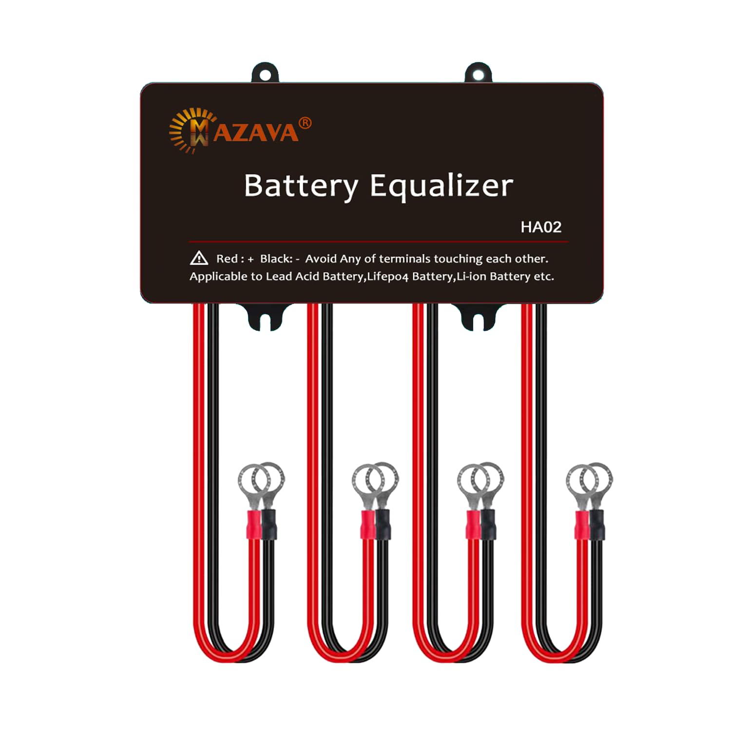MAZAVA HA02 Battery Equalizer Voltage Regulator Balancer for 4pcs Batteries Parallel Connected in Series for 48V Battery System, Solar Power System Extend Battery Life…