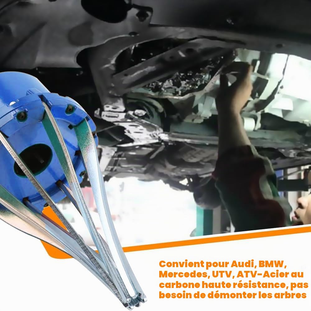 NEWFUN Expandeur Soufflet de Cardan, Jeu d'outils pour Le Montage d'arbres de Transmission avec cône pour Le Montage de Douilles de Traction 20-100 mm