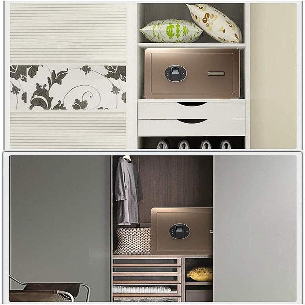 Caja Fuerte, Caja Fuerte Ignífuga E Impermeable para El Hogar Y Cajas De Seguridad contra Incendios, Totalmente De Acero, De Alta Capacidad, para Mesita De Noche, Antirro,