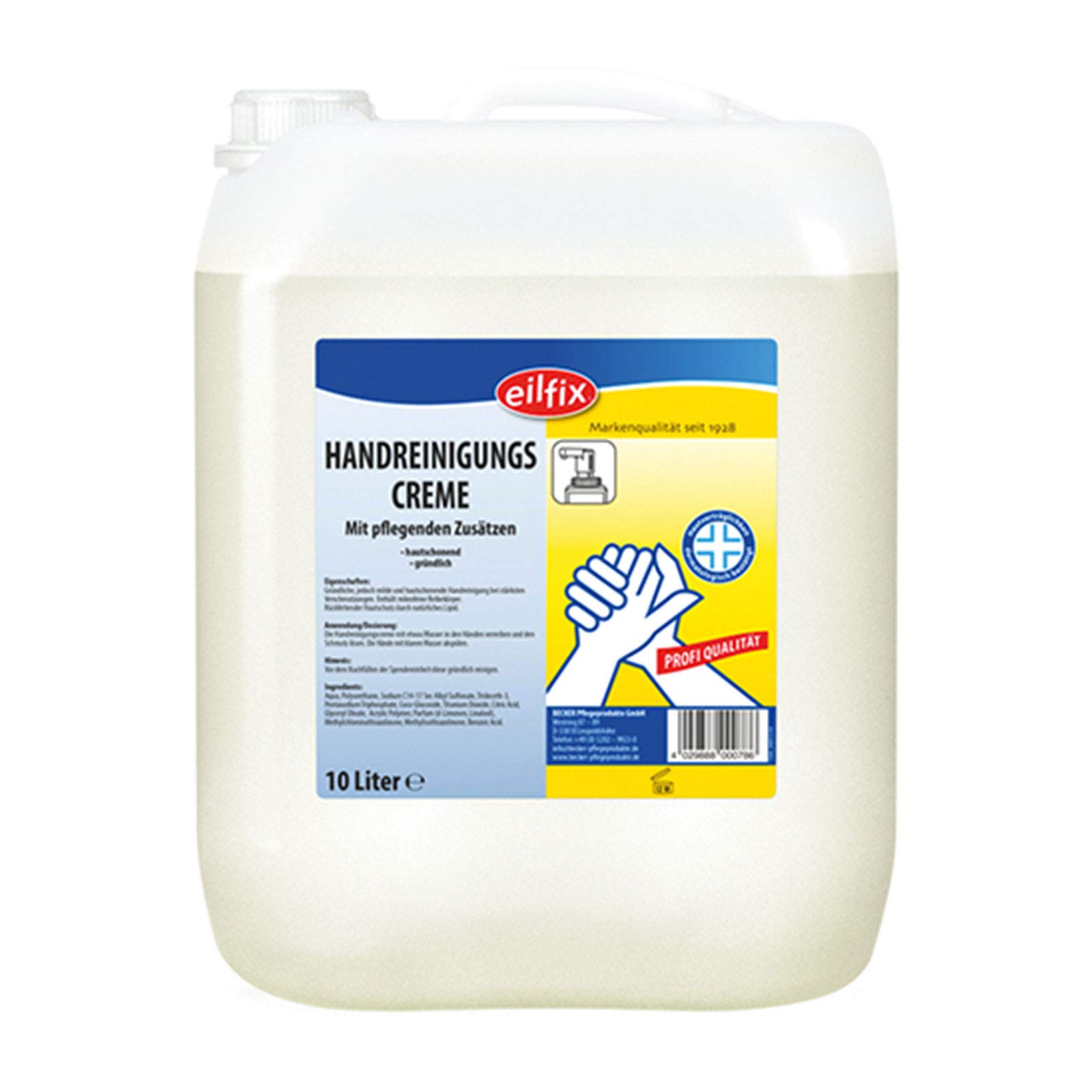 Becker Eilfix Handreinigungscreme mit PU-Reibemittel 2 x 10 Liter