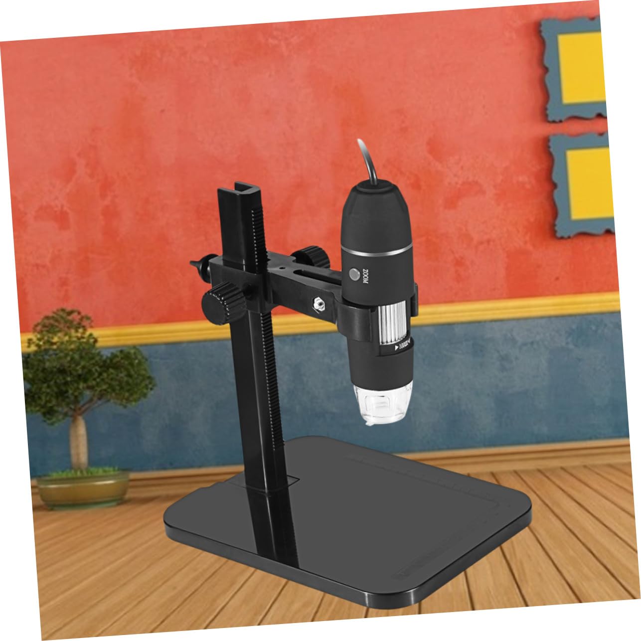 Gatuida Microscopio Digitale Portatile USB con Supporto Rilevatore Alta Risoluzione per Studio e Didattica Compatibile con Sistemi Operativi Vari