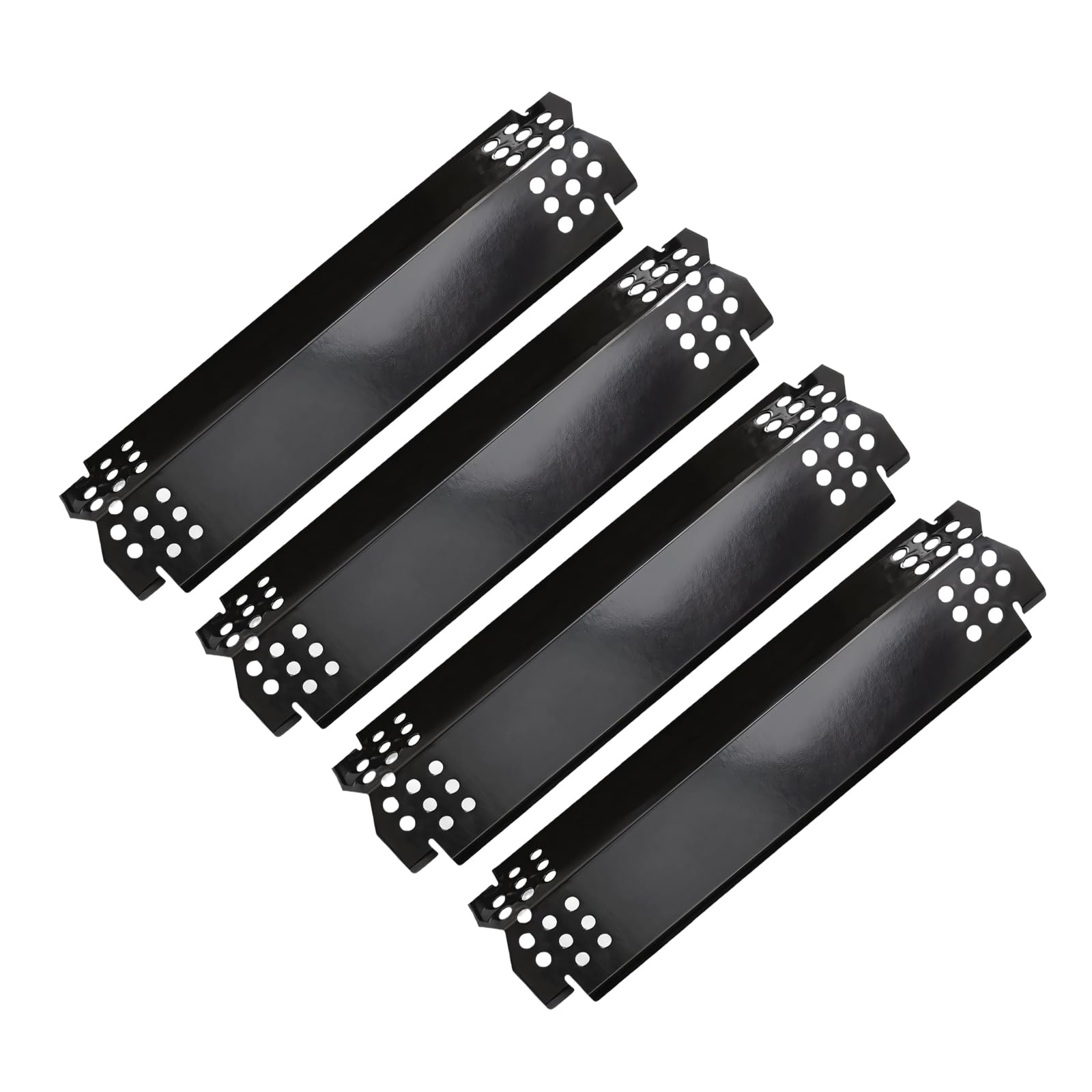Piastre deflettori Calore in Acciaio ventilato, Set Ricambio 97461 Rivestito in Porcellana per Servizio Barbecue in Giardino, Supporto per l ' Equilibrio del Riscaldamento, Pulizia più Rapida