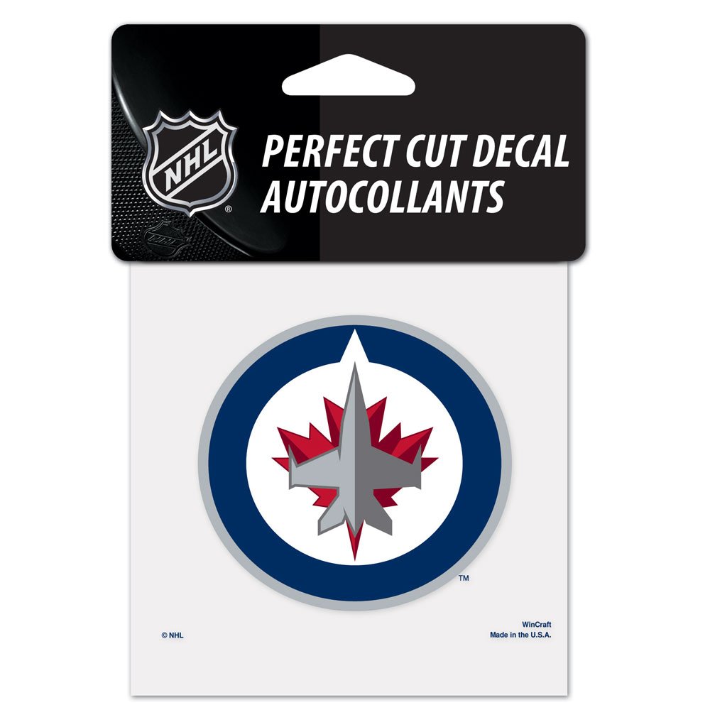 NHL Winnipeg Jets Perfect Cut Color Decal, 4" x 4\