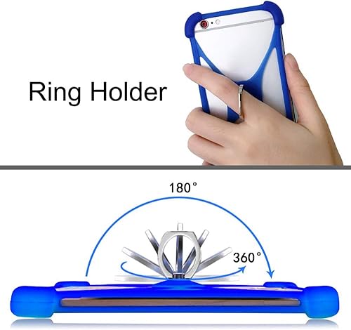 Miniatura 3 de Funda para Samsung Galaxy A6S A8S M10 M20 S10 S10 Plus Lite S10e J4 Core Silicona Bumper Case 360 Rotate Ring Grip Case Funda protectora a prueba de