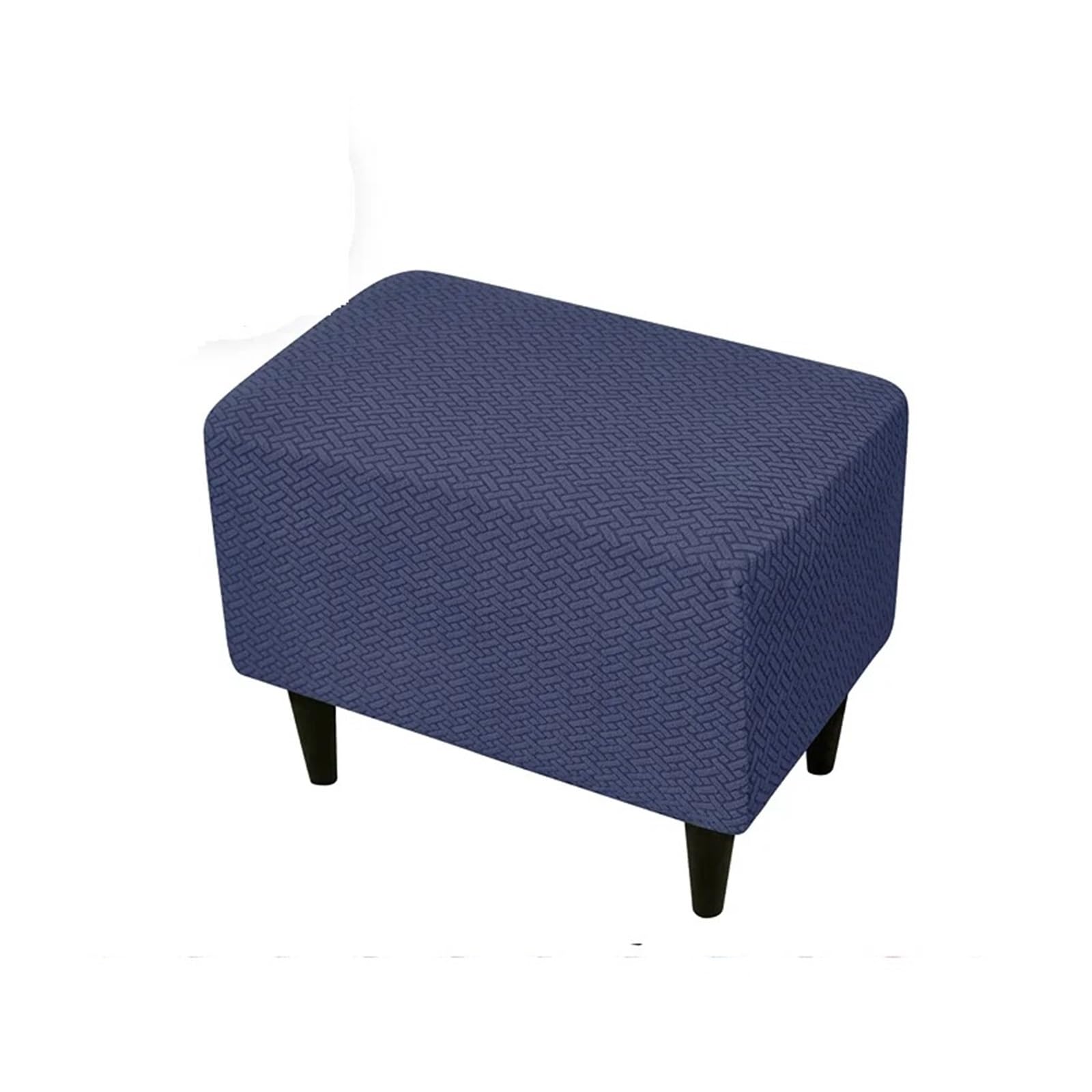GCYEIDMA Wing Chair Slipcover Jacquard Wingback Sofa Covers Stretch Wing Chair Cover Elastic Armchair with Cushion Furniture Protector(B8 Footstool cover)