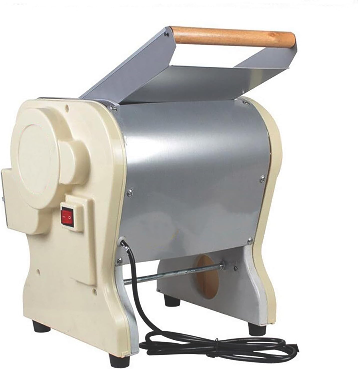 Electric Pasta Press Maker Noodle Machine Stainless Steel Electric Noodle Maker with 0.12inch/3mm Round Knife for Home Commercial 110V