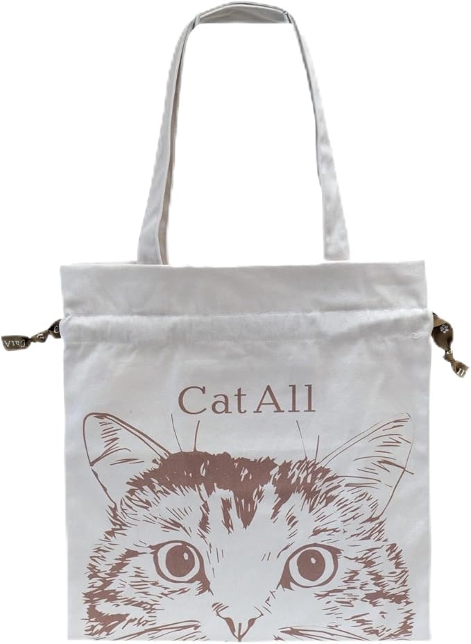 Amazon | [ニコット] 【Cat All】巾着 トートバッグ ネコ グッズ 猫柄