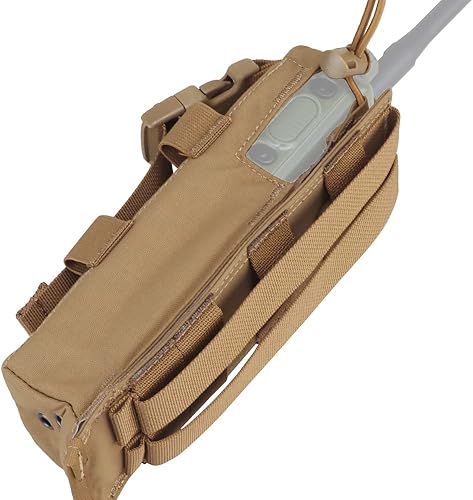 Miniatura 9 de Funda de radio táctica para cinturón de servicio Walkie Talkie modo de Eversión MOLLE Radio bolsa para chaleco, compatible con PRC 152 148 modelos