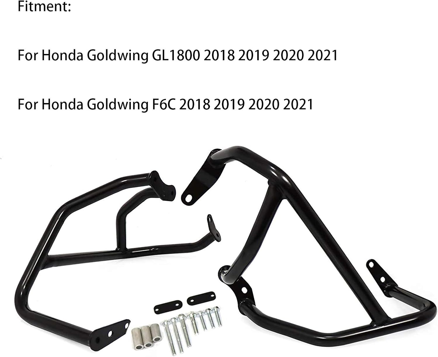 Engine Guard Crash Bars Replacement for Honda Gold Wing 1800 GL1800 F6C Goldwing 1800 2018 2019 2020 2021 2022 Highway Bars Protector(Black)