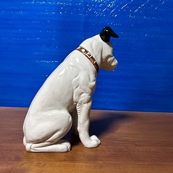 ニッパー犬 置物 2体 青銅製および陶器製 Victor - ビクター犬2体セット Amazon.co.jp: VICTOR ビクター
