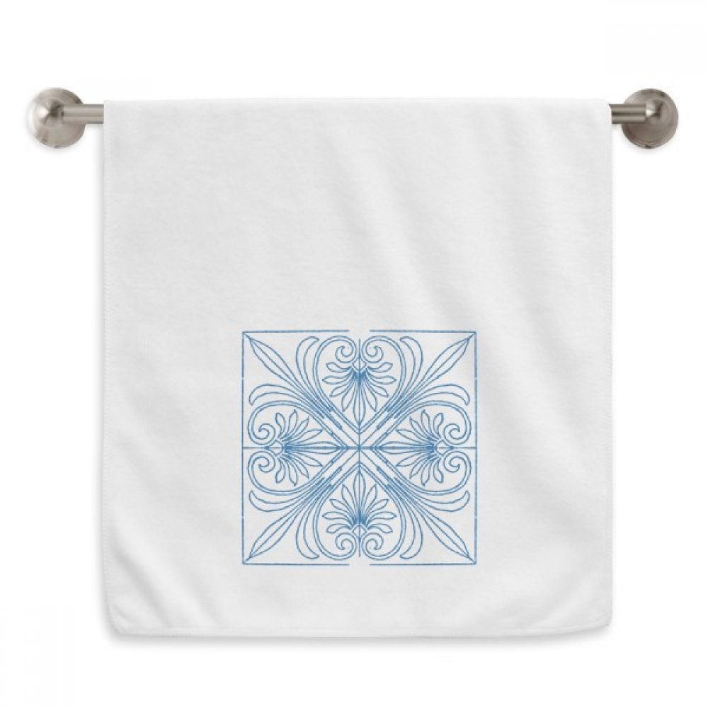 Serviettes débarbouillettes Talavera Bleu pour un rituel spa à la maison