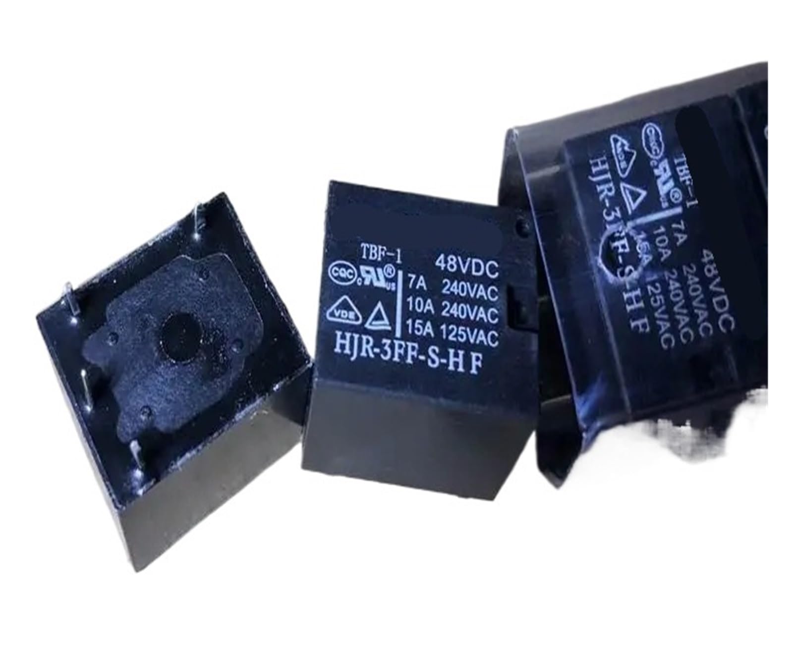 Relé HJR-3FF-S-HF 48VDC de 4 pines compatible con modelos T73-1A de voltaje continuo 3