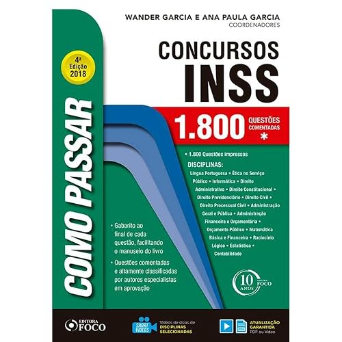 Como passar em concursos do INSS - 1.800 questões comentadas - 4 ª edição