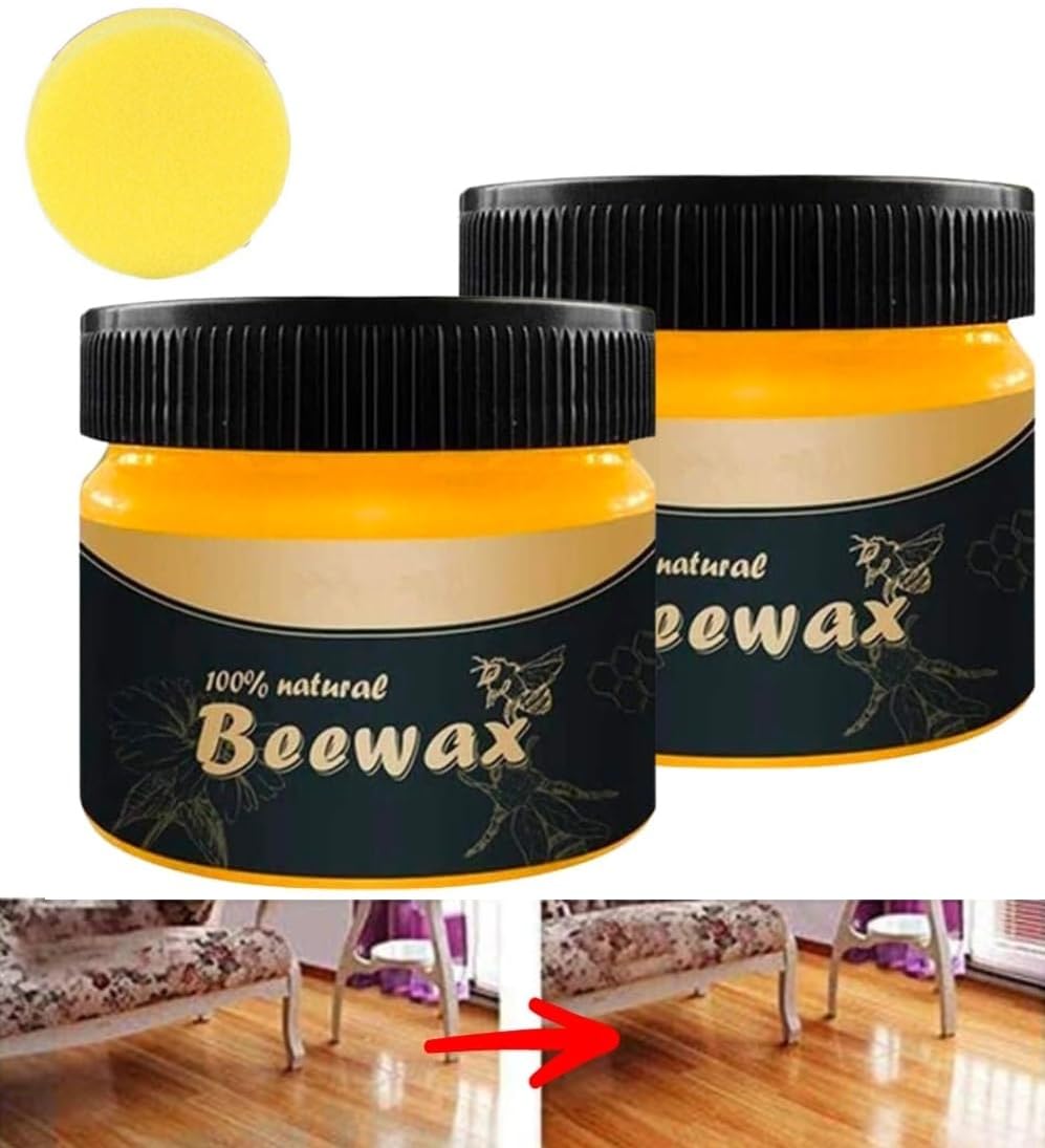 Barasti® Beewax Furniture Polish with sponge, Natural Traditional Beewax Wood Polish Shine for Furniture, Wood, Cabinet, Wardrobe for Restoring Back Wood Shine Polish (1) (B0DDY69WDC) Amazon Price History, Amazon Price Tracker