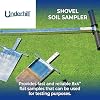 Underhill Sampler Shovel Soil Probe for Testing Lawn and Turf, T Handle, Yard and Gardening Hand Tools, TSP-8x4, Stainless Steel