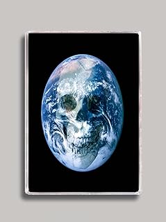 Earth Skull Refrigerator Magnet