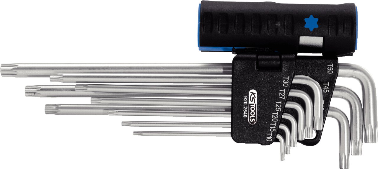 KS Tools 920.254 XL Classic 3-in-1 TX Key Wrench Set, Silver