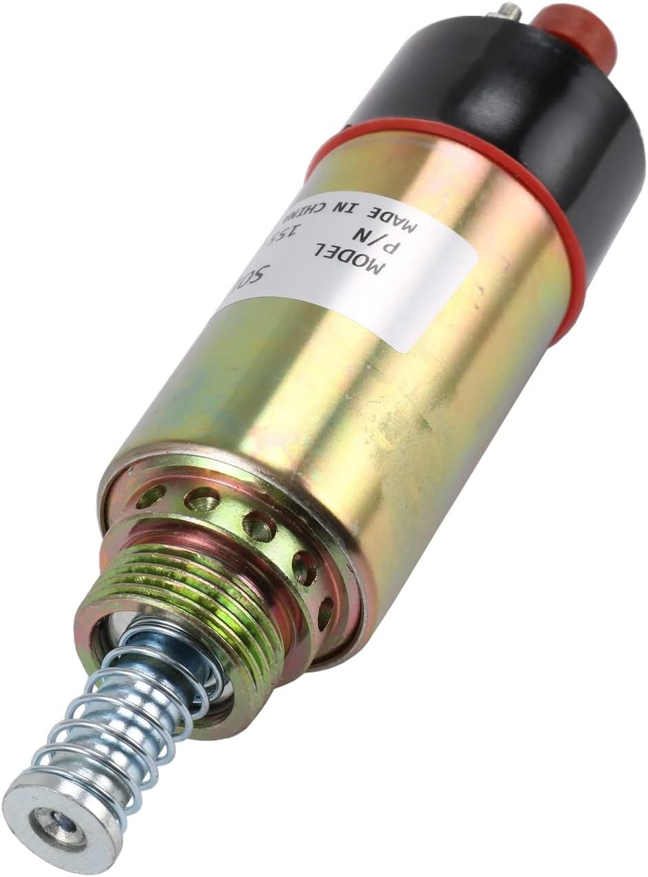 IMELBUFF Fuel Shutdown Solenoid Valve 12V For Kubota 3A 70 & 82 MM Series Diesel Engines - Replacement 1751-12A6U1B1S5