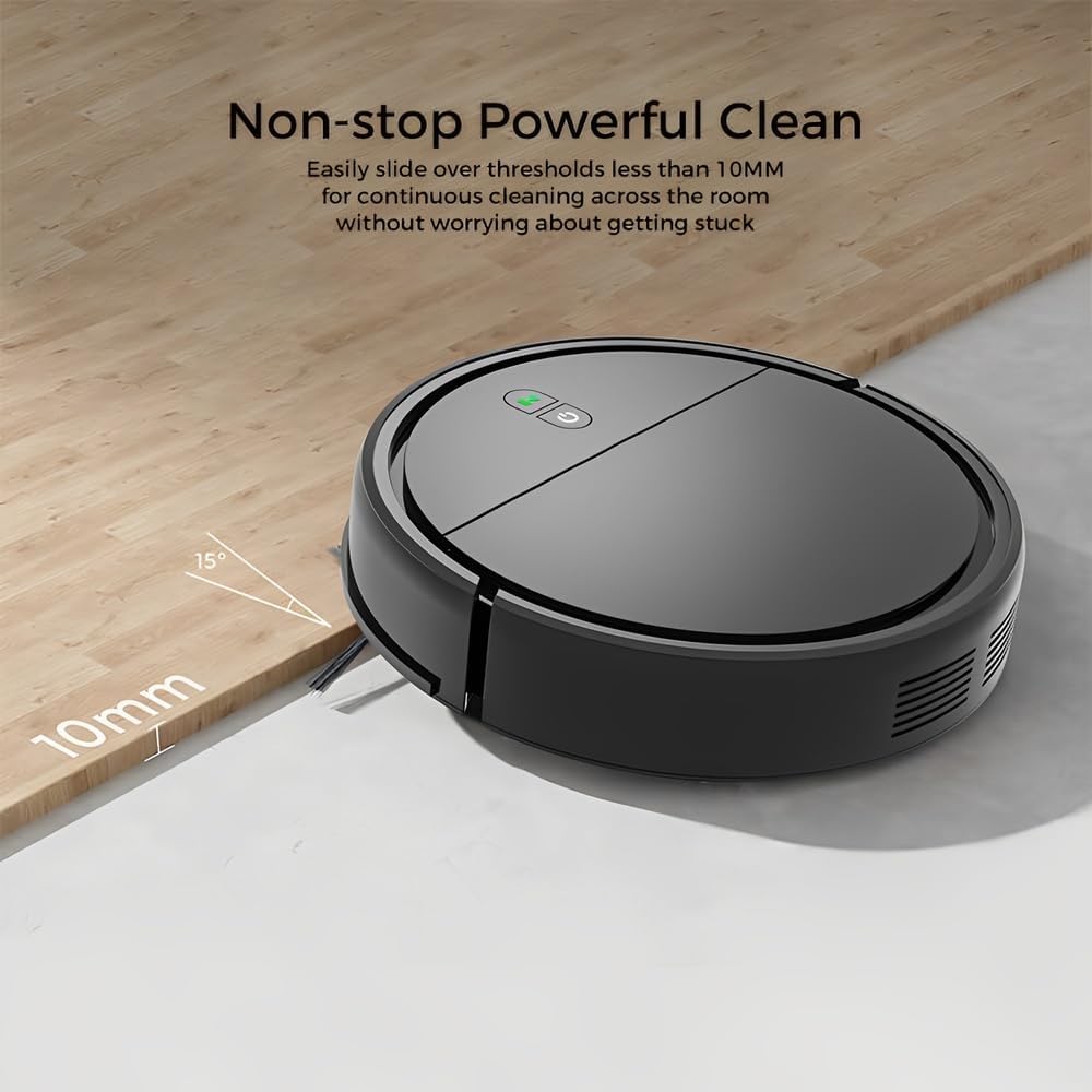 Life KRV306 Robot Vacuum Cleaner climbing a threshold