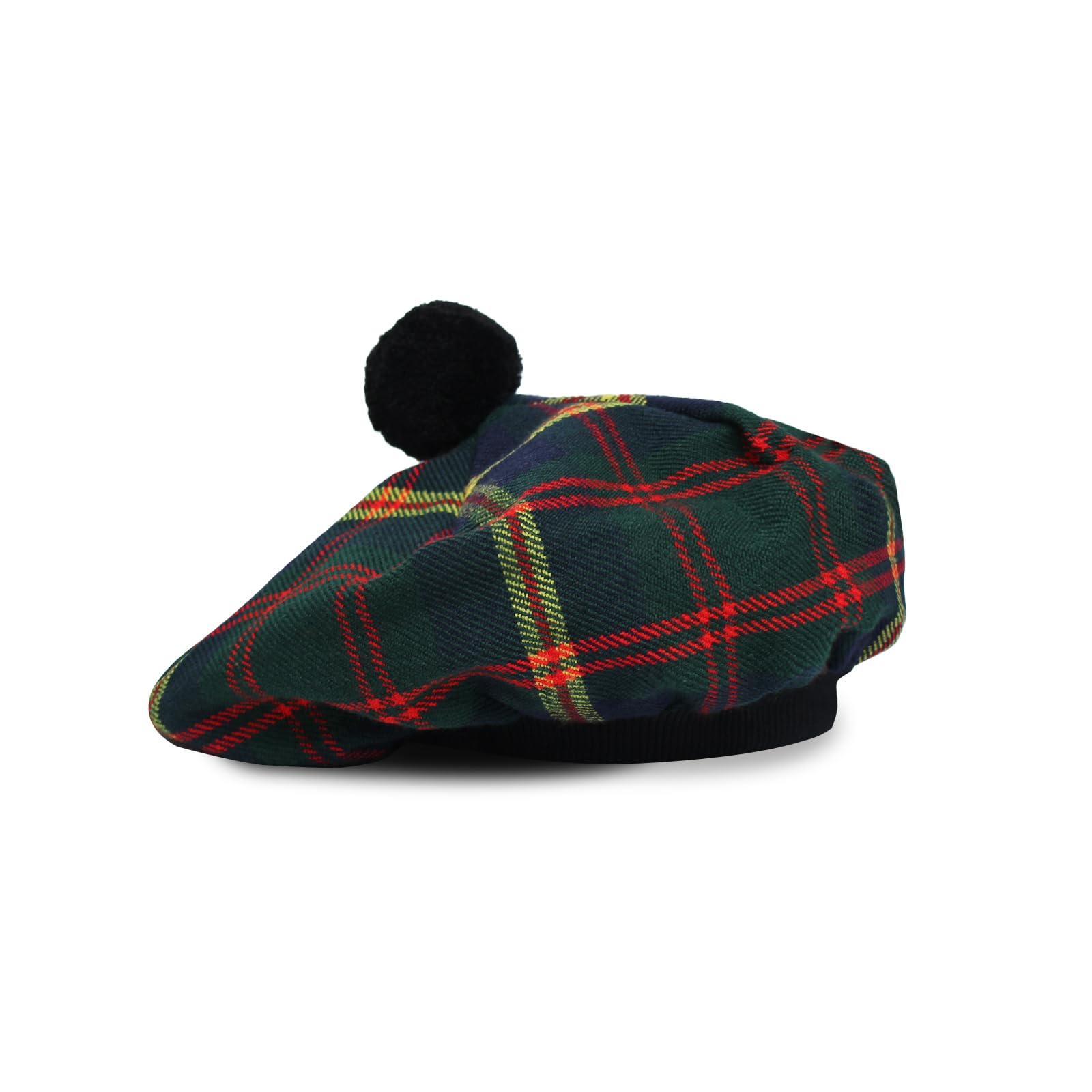 UMAM Scottish Traditional Tam o' Shatner Acrylic Wool Tammy Hat Flat Bonnet Kilt Many Tartans