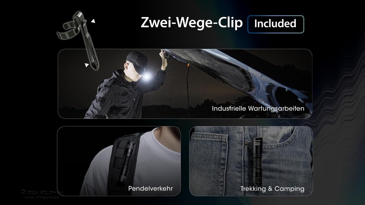Nitecore Taschenlampe MT1A Pro, USB-aufladbare 800 Lumen LED, kompakt und wiederaufladbar, taktische Taschenlampe für Notfälle und Outdoor-Aktivitäten