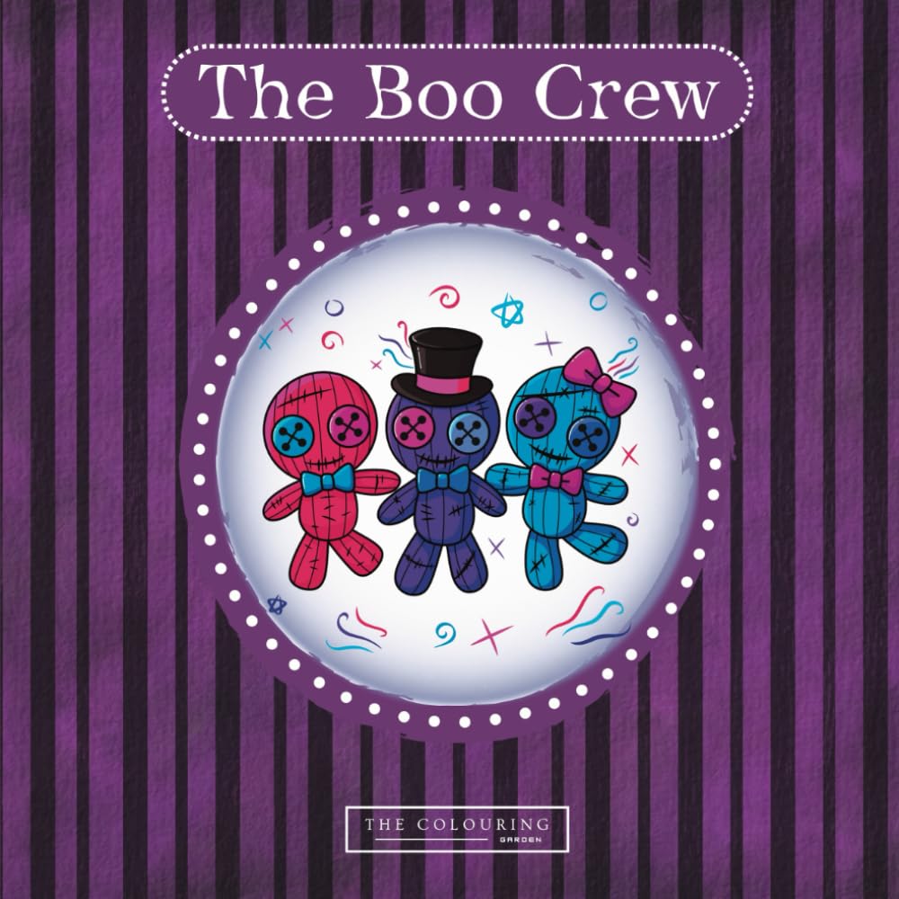 The Boo Crew: Spooky Cute Bold Halloween Colouring Book: 40 Fun & Easy Bold Colouring Pages with Ghosts, Pumpkins, Cats & More — A Cute & Creepy Halloween Activity Book for All Ages