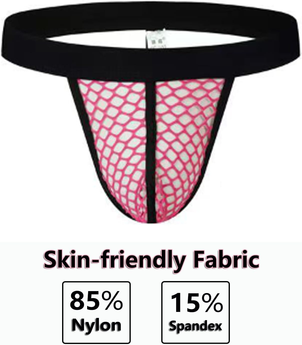 Men's Thongs Sexy Jockstrap Underwear Mesh G String Male T Back For Men Bikini Briefs - Image 4