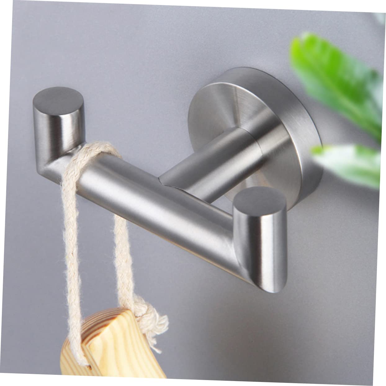 3 Perchas Dobles De Acero Inoxidable Para Toallas Para Montar En La Pared Para Baño Cocina Abrigos Y Ropa.