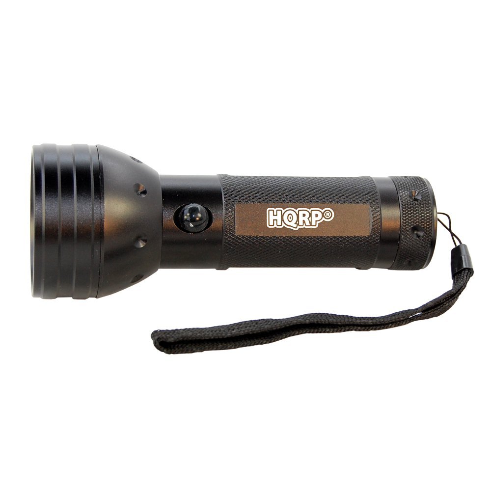 Lampe torche rouge 51 LED pour sauvetage des tortues et compteur UV HQRP