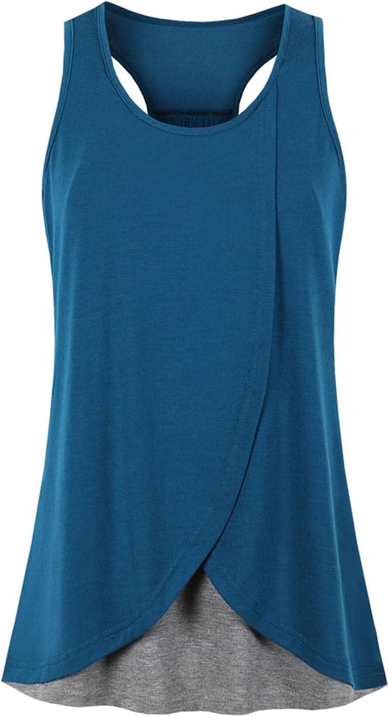 UK Stock Clearance Pregnant Women Maternity Clothes for Breastfeeding Sleeveless Vest Tops T-Shirt