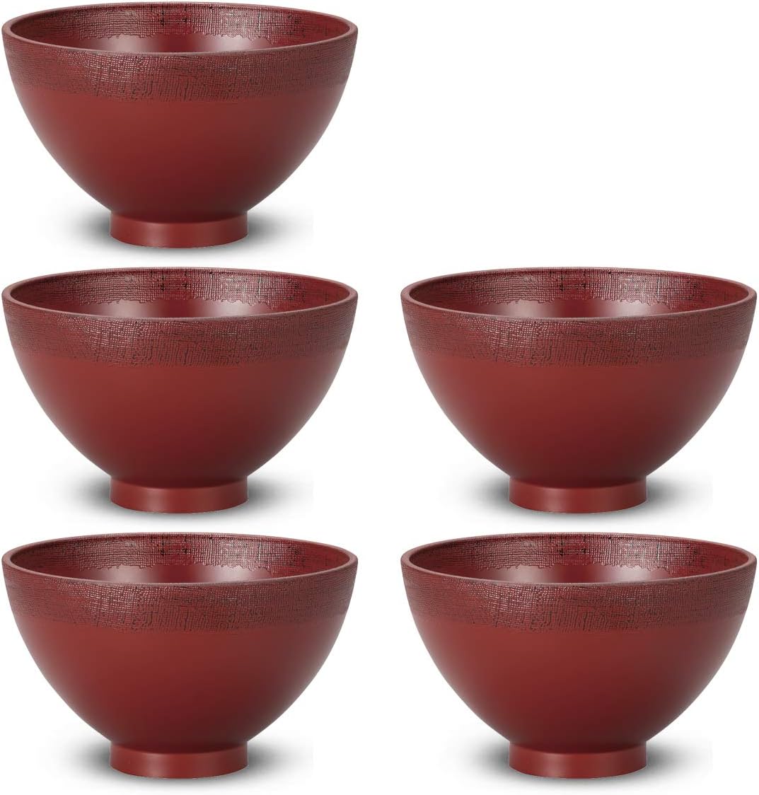 CTC-086034 Black 4.5 x 2.8 inches (114 x 70 mm) Soup Bowl, Oval Fabric, Akebone, Pack of 5
