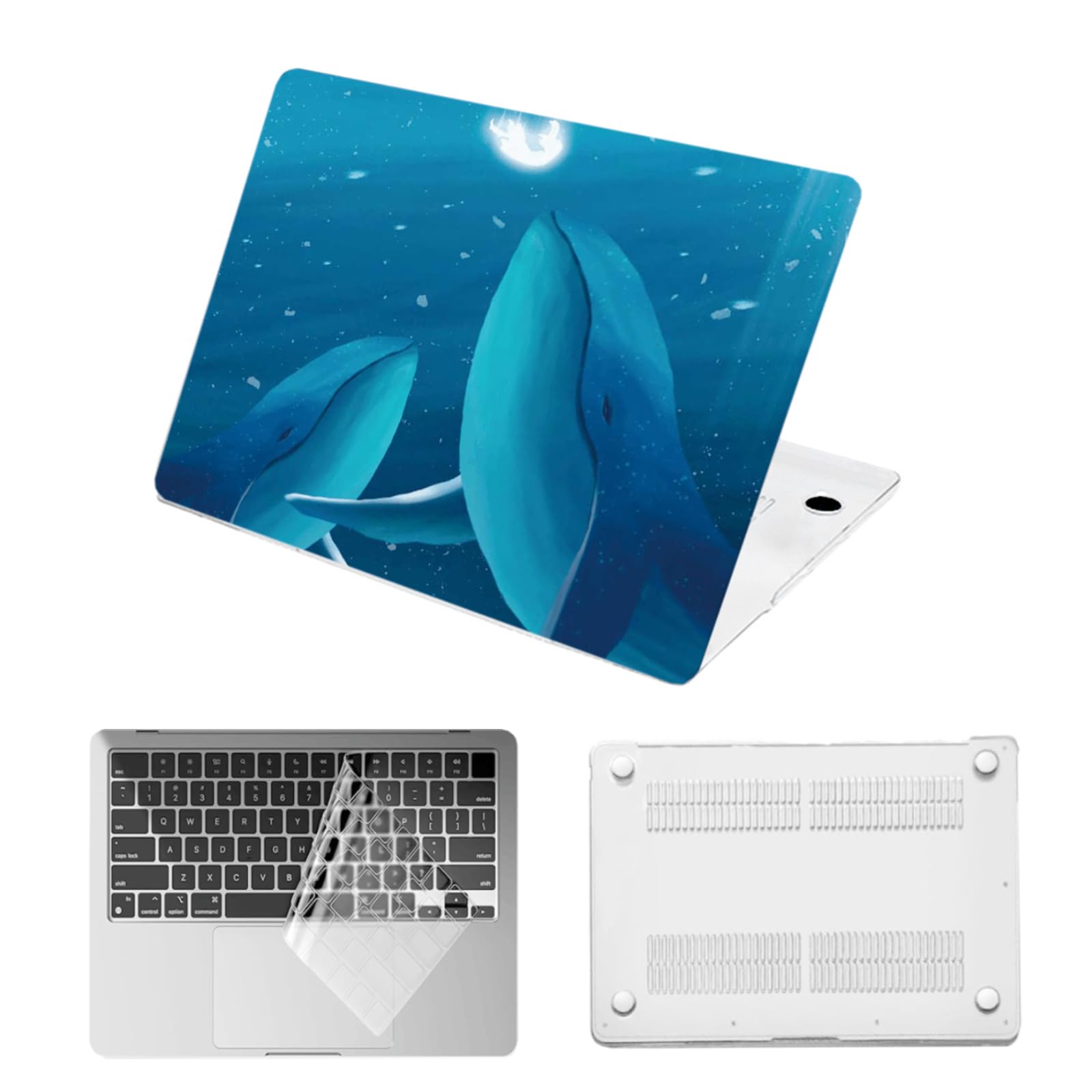 Funda MacBook Pro 13 pulgadas A1278 carcasa de plástico con protector de teclado CD-ROM 2012 2011 8