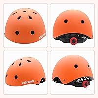 Vista 2 de Casco de bicicleta para niños, cascos de patineta para niños de 2 a 3 a 5 a 8 a 14 años, ajustable, multideporte, bicicleta, patinaje, fútbol