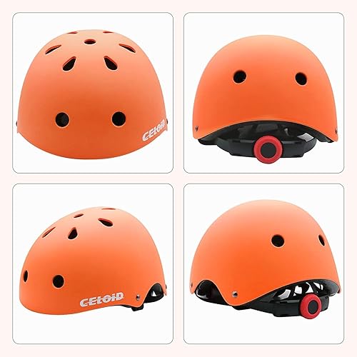 Miniatura 38 de Casco de bicicleta para niños, cascos de patineta para niños de 2 a 3 a 5 a 8 a 14 años, ajustable, multideporte, bicicleta, patinaje, fútbol, Negro