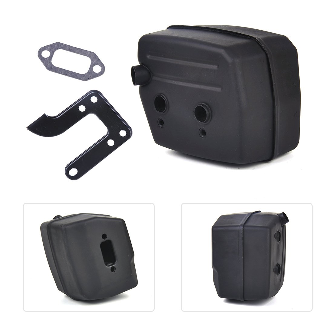 Escape silenciador y juntas y soporte fit para Husqvarna 268 61 272 motosierra 503 47 69 – 01