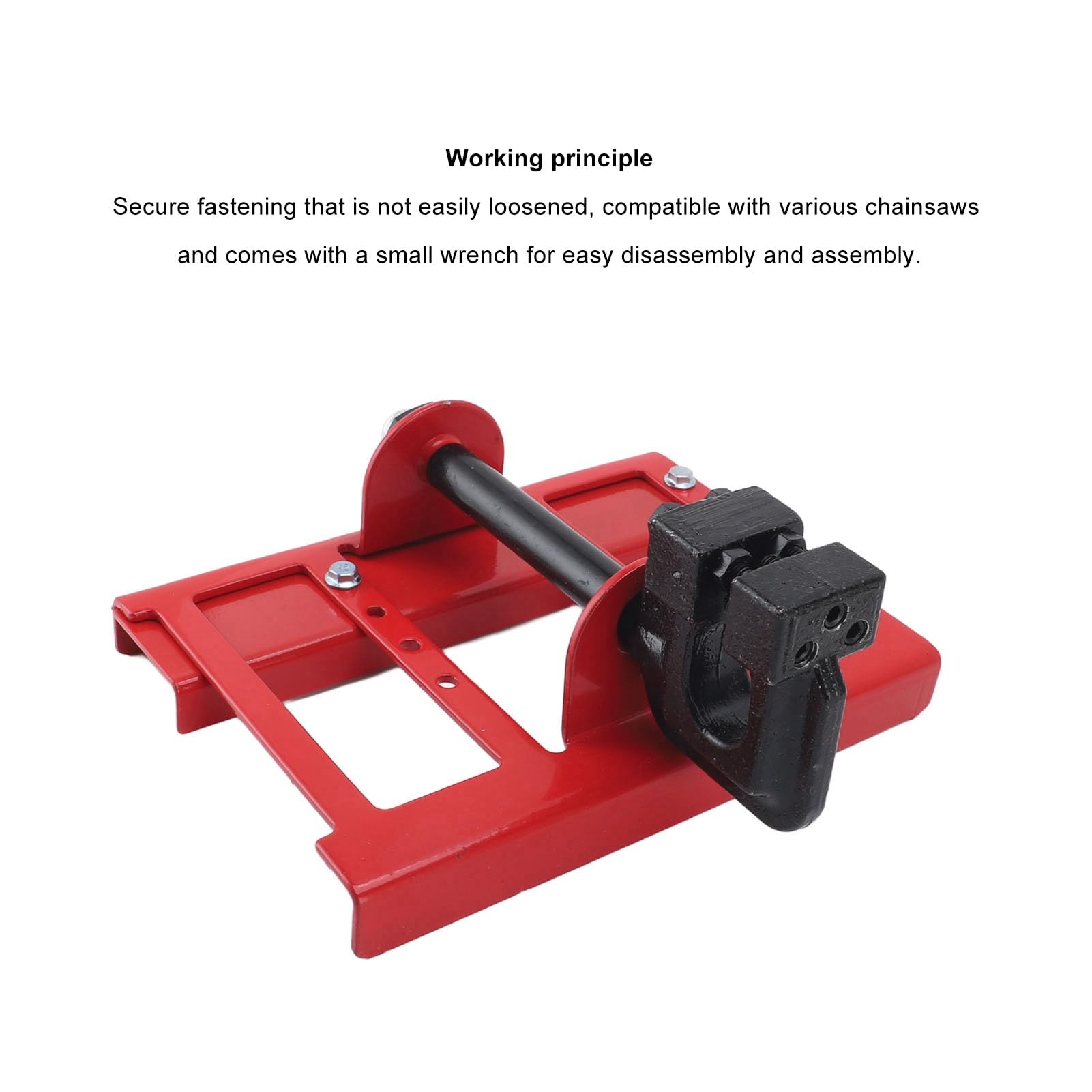 Guía de molino de motosierra Vertical, Mini aserradero portátil, accesorio de motosierra, corte guiado para constructores, carpinteros, Material de hierro, 200x145mm (Roja)