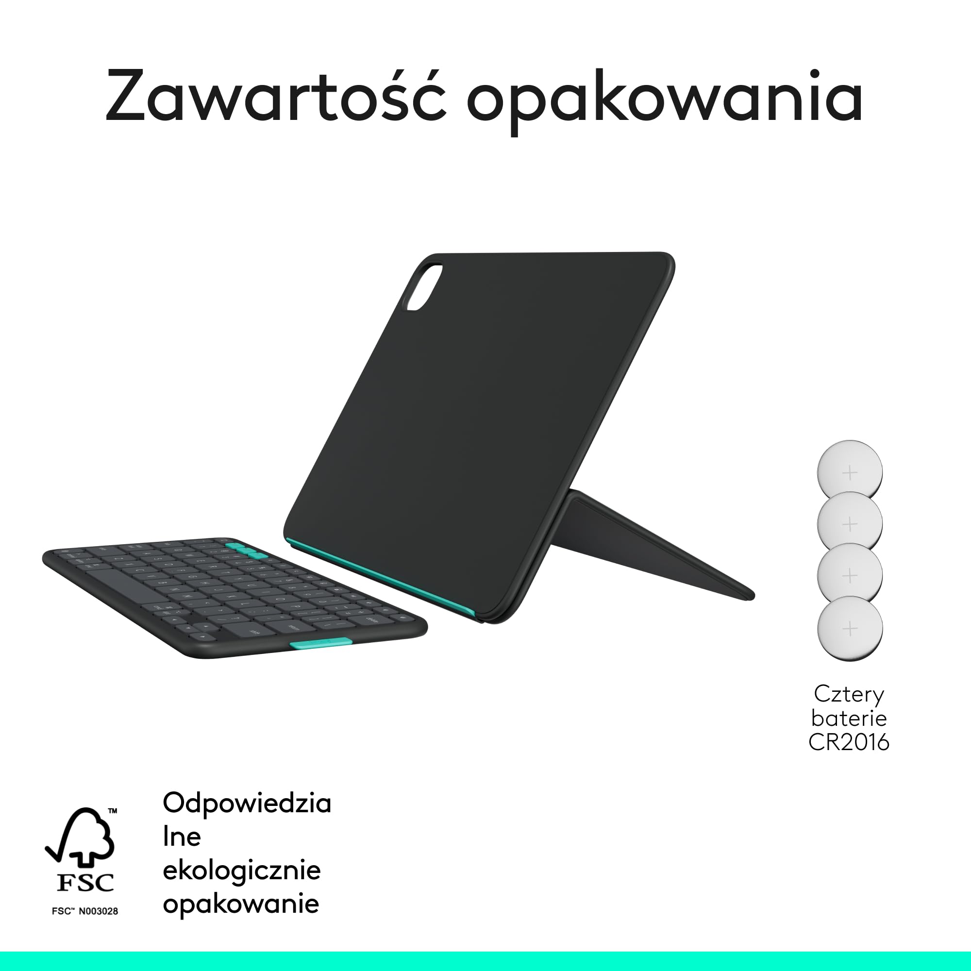 Logitech MX Anywhere 3S Kompaktowa Bezprzewodowa Myszka + Flip Folio, etui klawiaturą do iPada Pro (M4) i iPada Air 11 cali(M2 i M3)(5. gen — 2024 r.)chowane etui ochronne z Bluetooth,QWERTY US INT'L