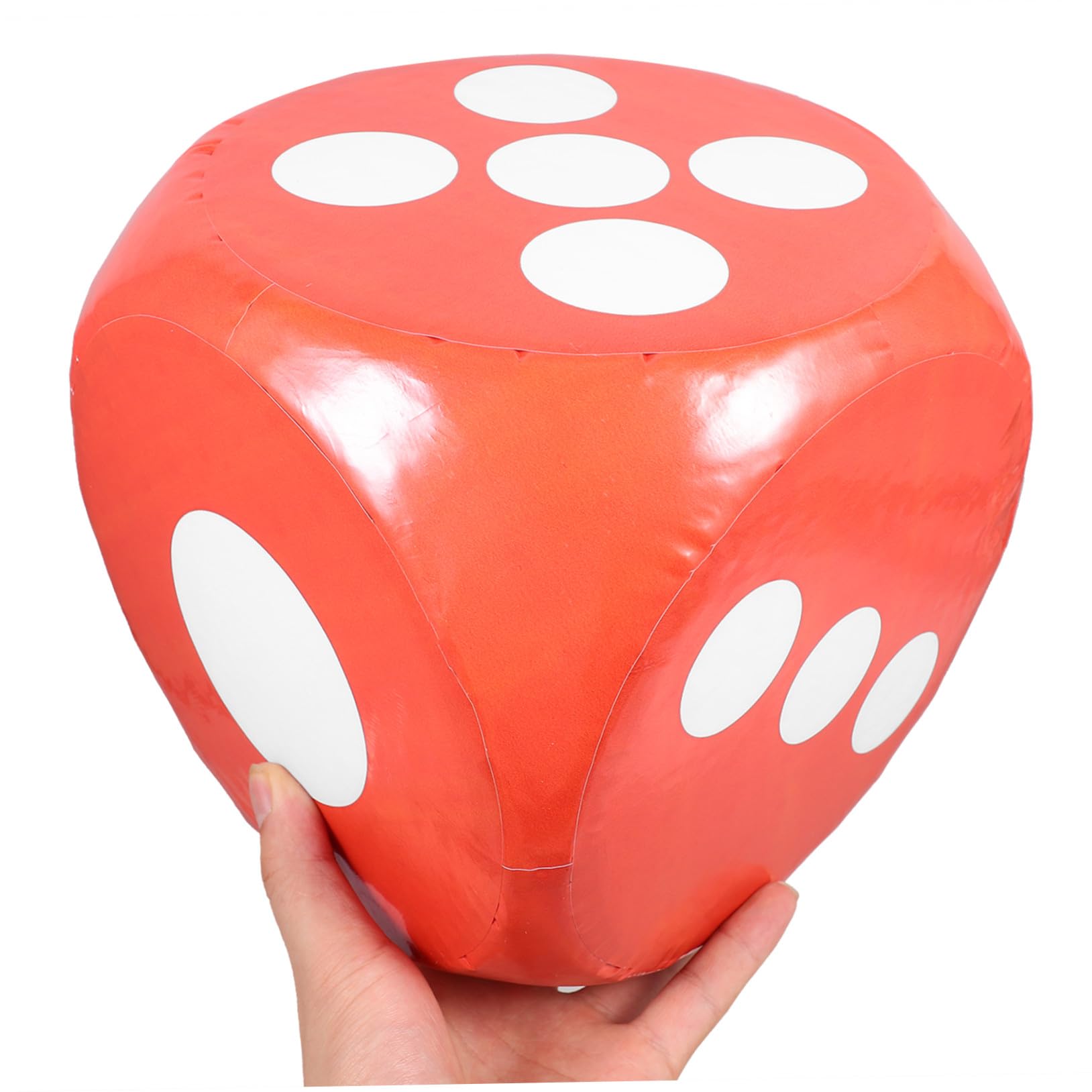 Gatuida Dados de Espuma Grandes para Juego de Fiesta, Dado de 20 Cm Naranja, Liviano y Fácil de Manejar, Accesorio para Reuniones y Entretenimiento Familiar,
