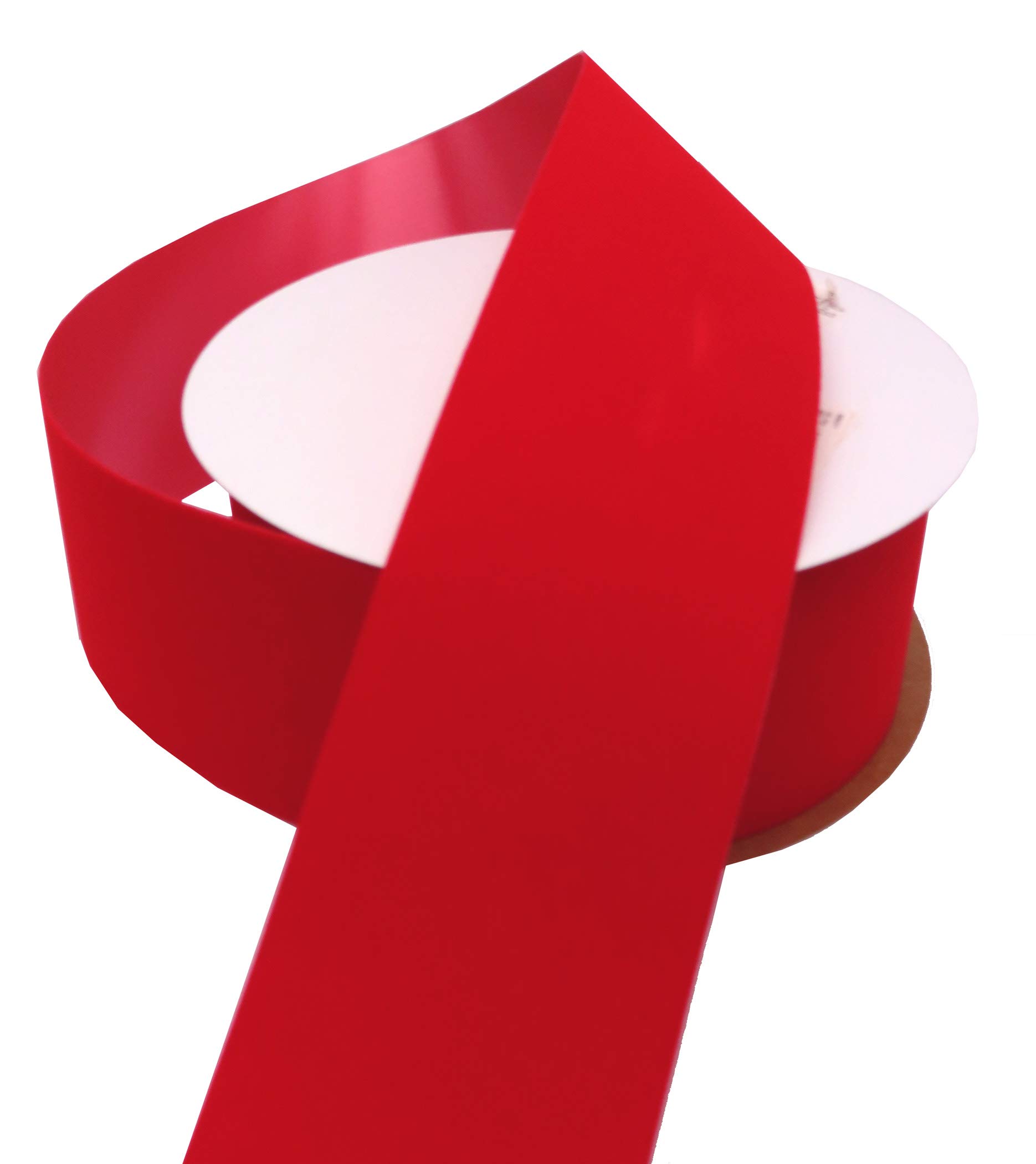 Veltex Flocked Red Poly Ribbon