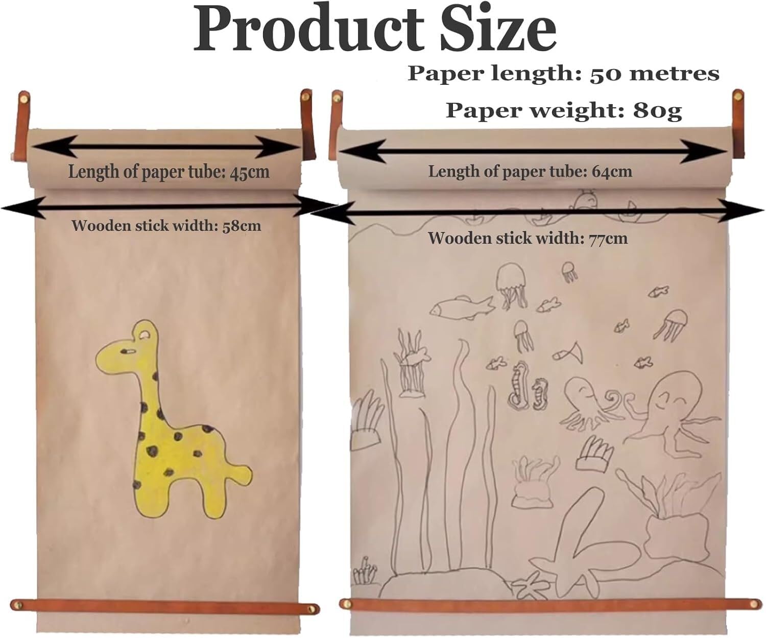 Uchwyt na papier do montażu na ścianie, dozownik papieru pakowego Dozownik rolkowy do montażu na ścianie, z rolką papieru pakowego Tablica ogłoszeń