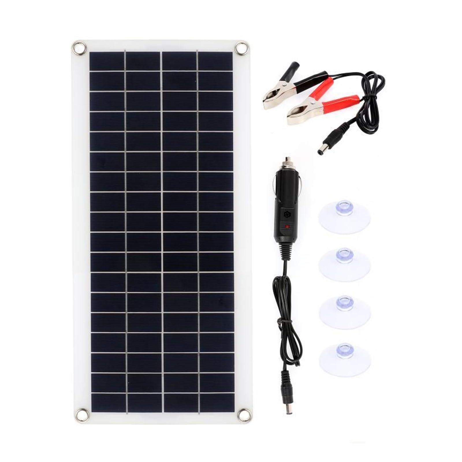Kit de panel solar completo Salida dual USB Células solares Controlador placa polivinílica Cargador energía batería exterior Salida Ideal(With 10A Controller)