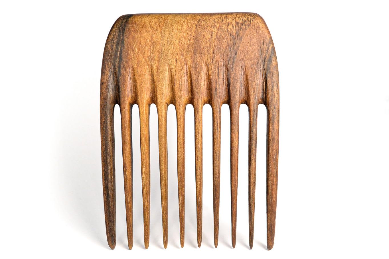 Handmade Wooden Beard Comb for Men – Natural Wood Grooming & Styling Tool for Beard & Mustache. Perfect for Detangling, Shaping & Care – Premium Walnut Beard Comb (Optimal)