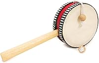 House of Marbles Monkey Drum - Easy Wrist-Flick Percussion Toy for Kids, Boosts Hand-Eye Coordination & Rhythm Skills