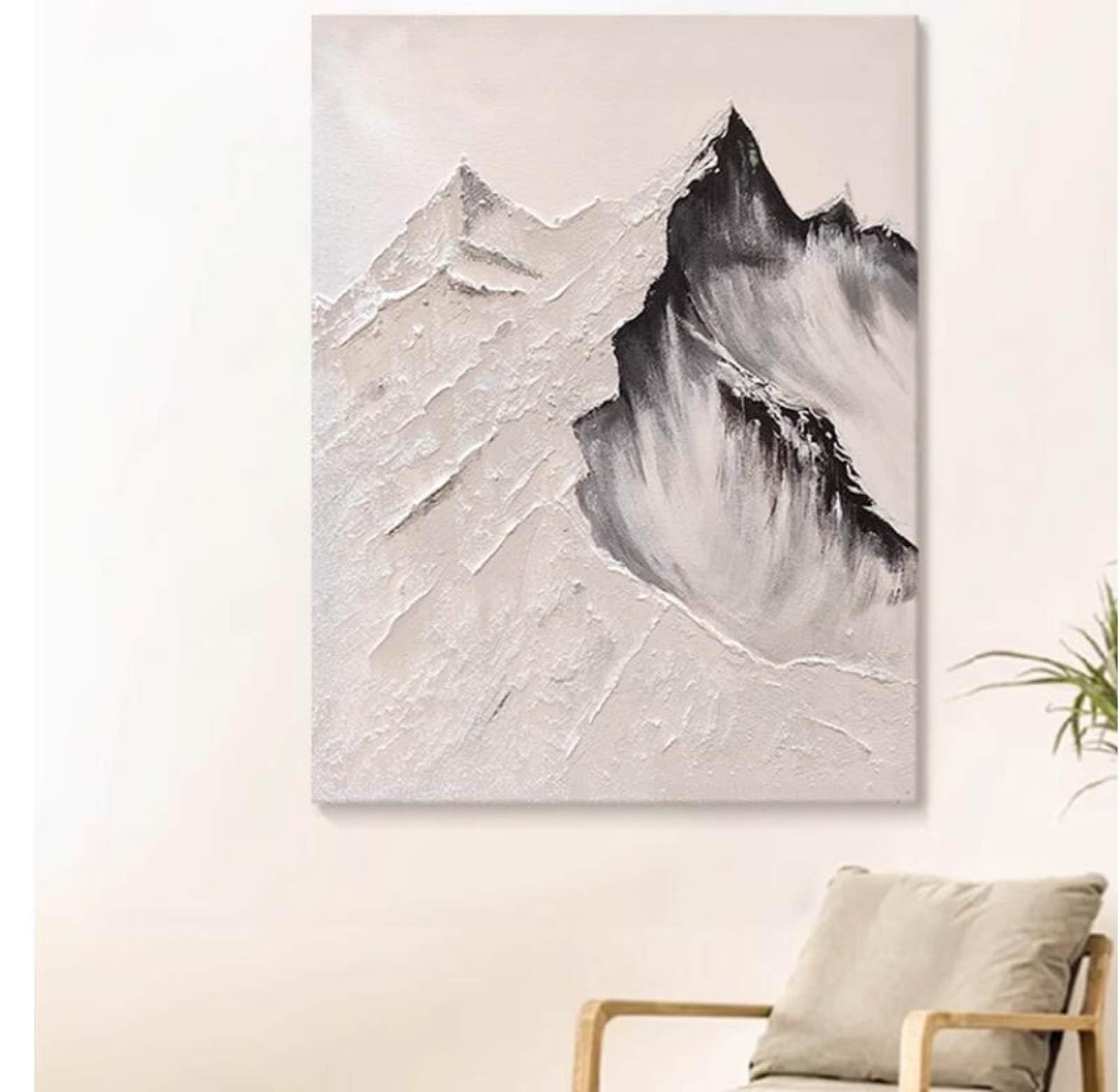 Peinture à l'huile sur toile haut de gamme texture montages abstraites pour salon